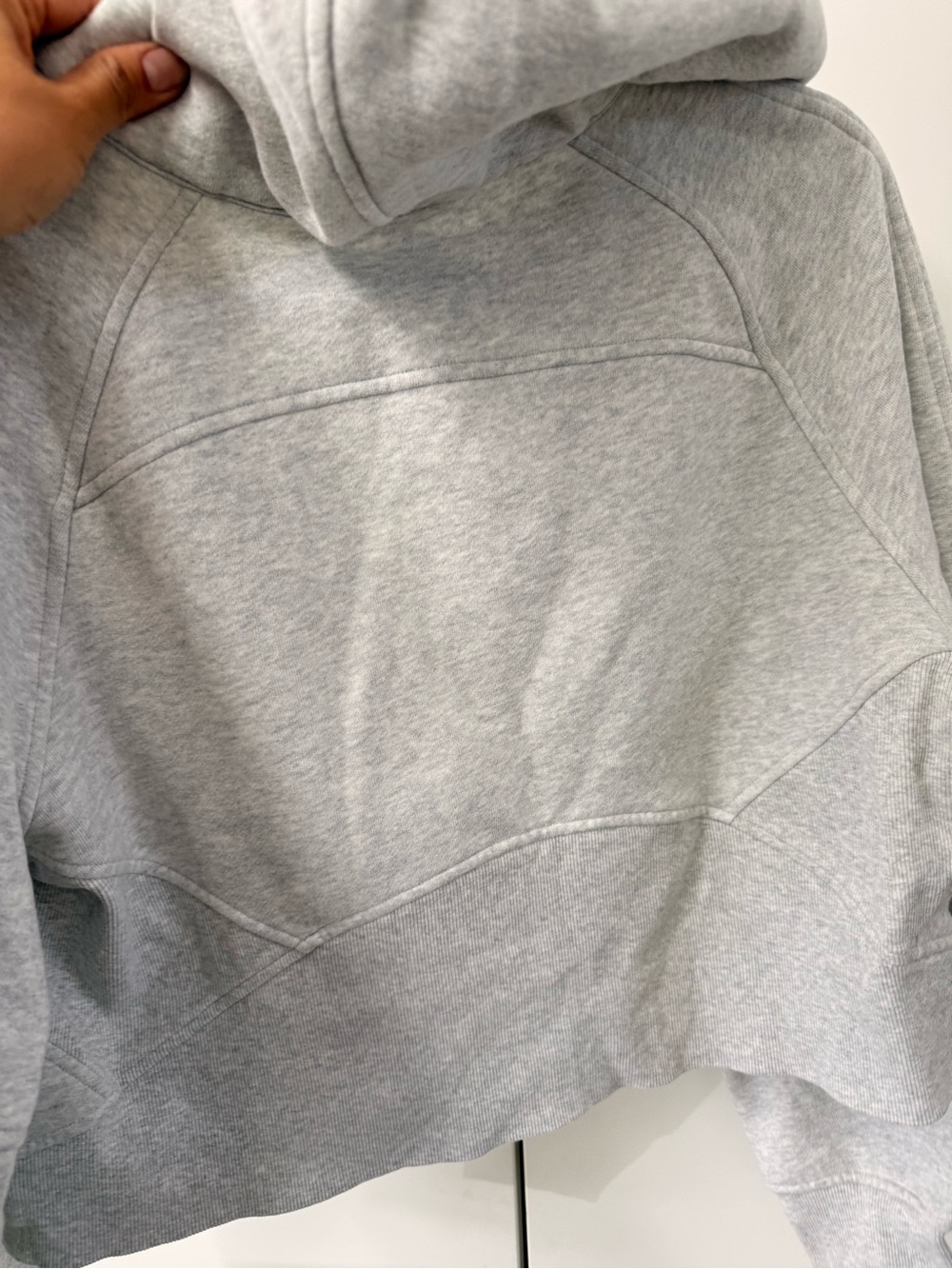 lululemon athletica Light Gray Half-Zip Hooded Pullover - Picture 7 of 8
